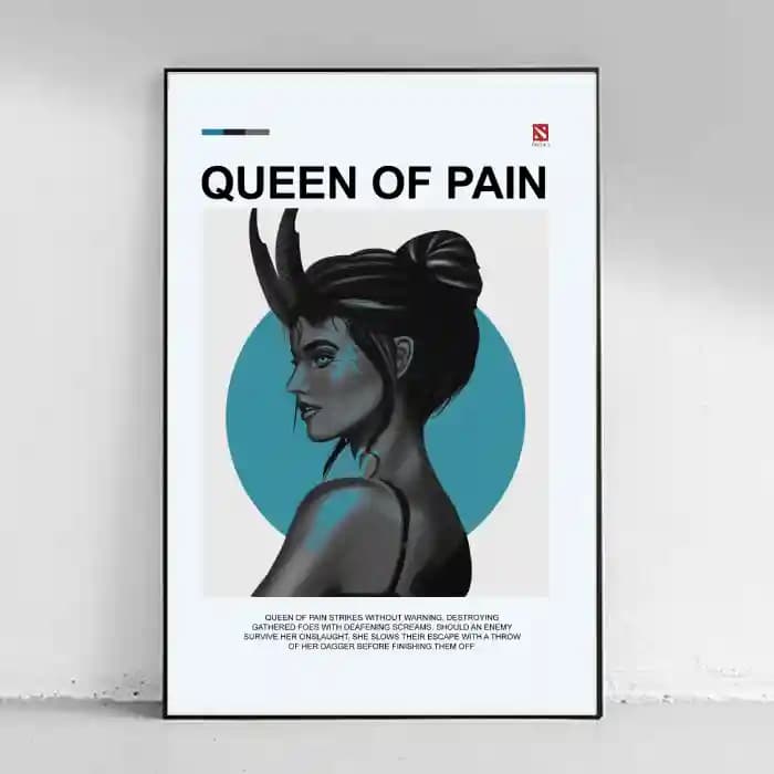 پوستر و تابلو گیمینگ طرح Dota II – Queen of Pain