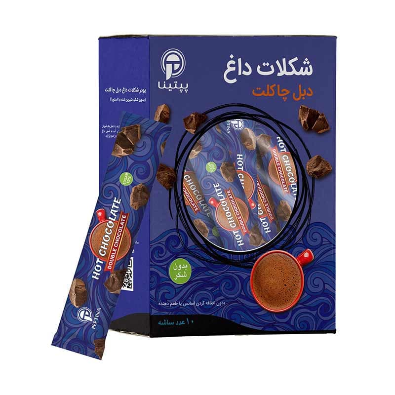 شکلات داغ رژیمی و بدون شکر 10ساشه ای پپتینا