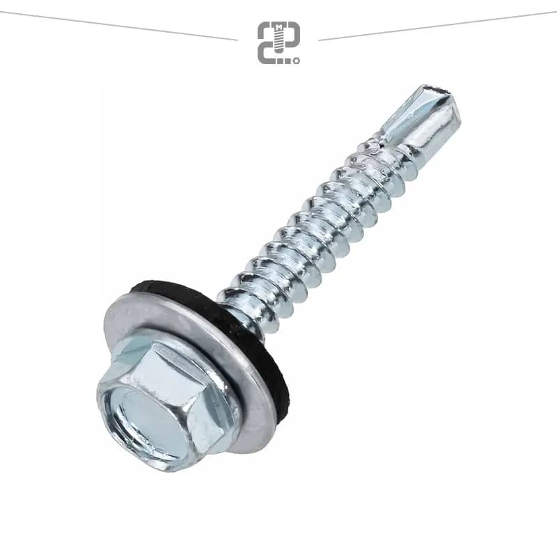 پیچ شیروانی سر مته 8×14 قطر 6.3 طول 200 mm