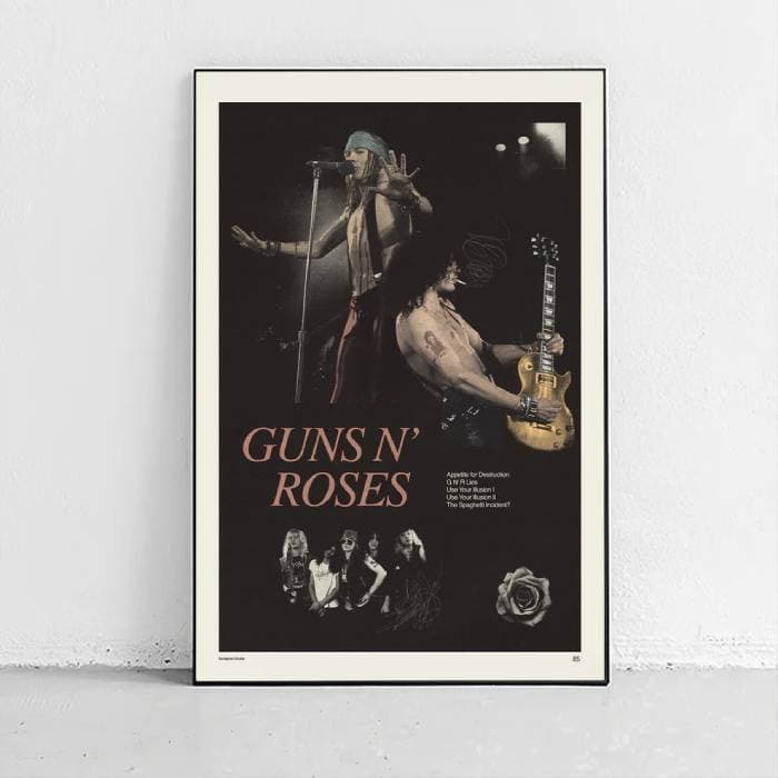 پوستر و تابلو مینیمال طرح Guns N’ Roses