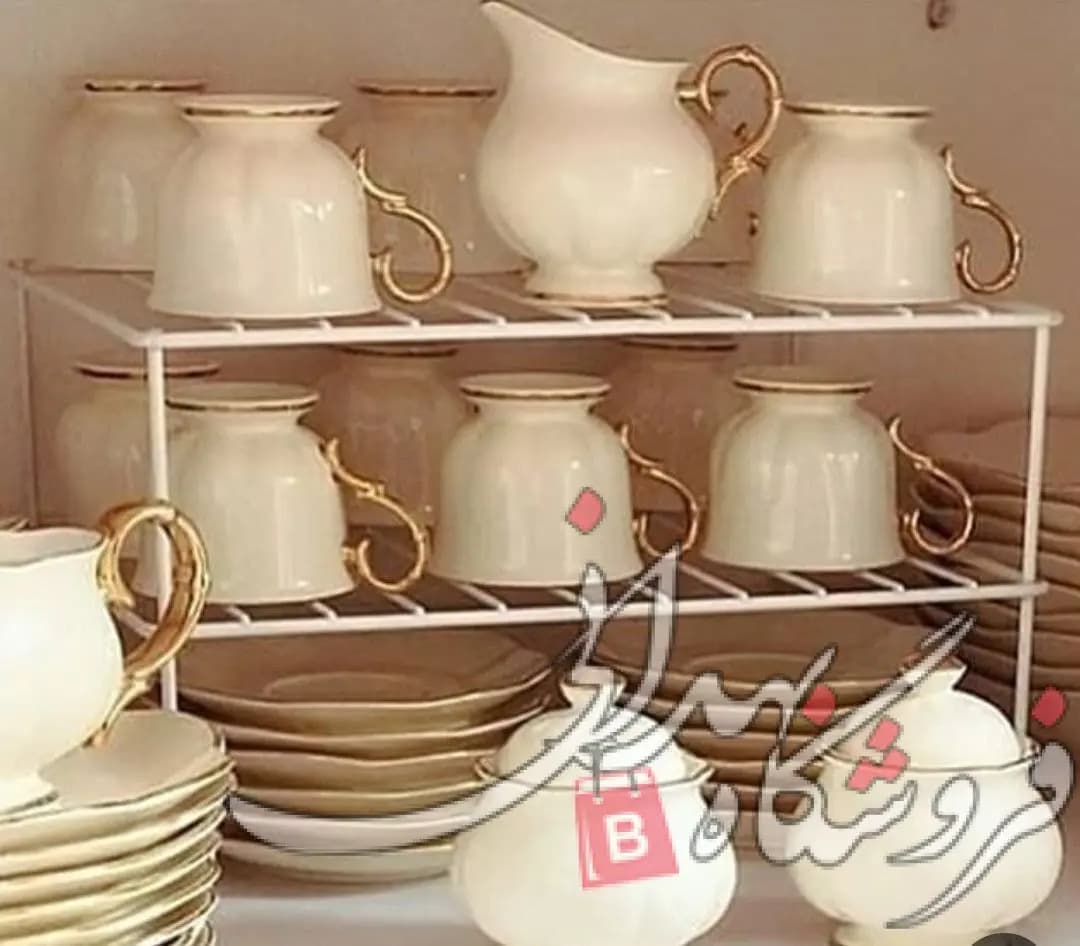 راف 2 طبقه ضخیم سفید