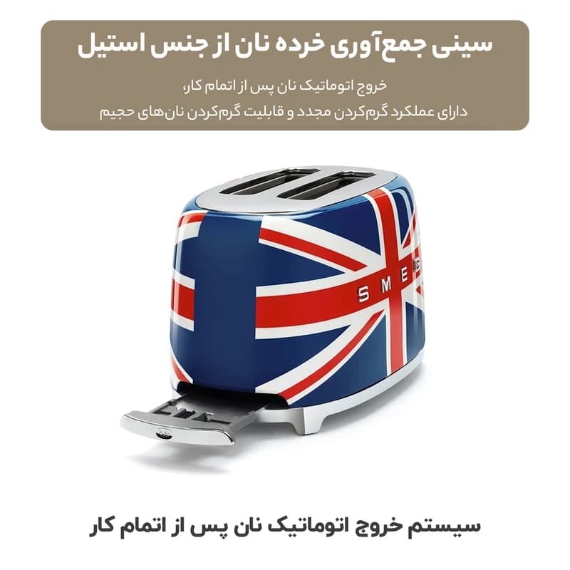 توستر اسمگ پرچم بریتانیا مدل TSF01 — تصویر ۳