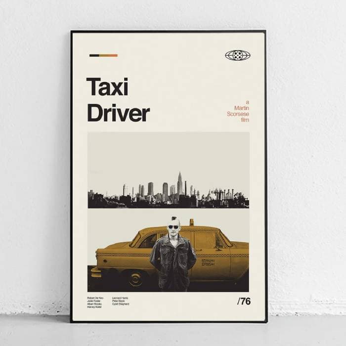 پوستر و تابلو مینیمال طرح Taxi Driver