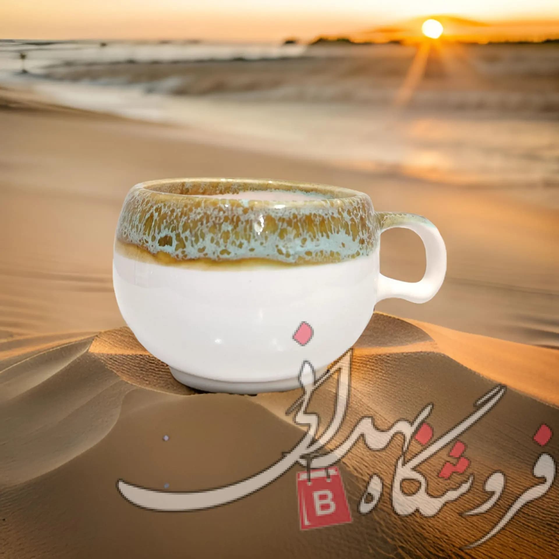 ماگ سرامیکی کپل رنگی — تصویر ۳