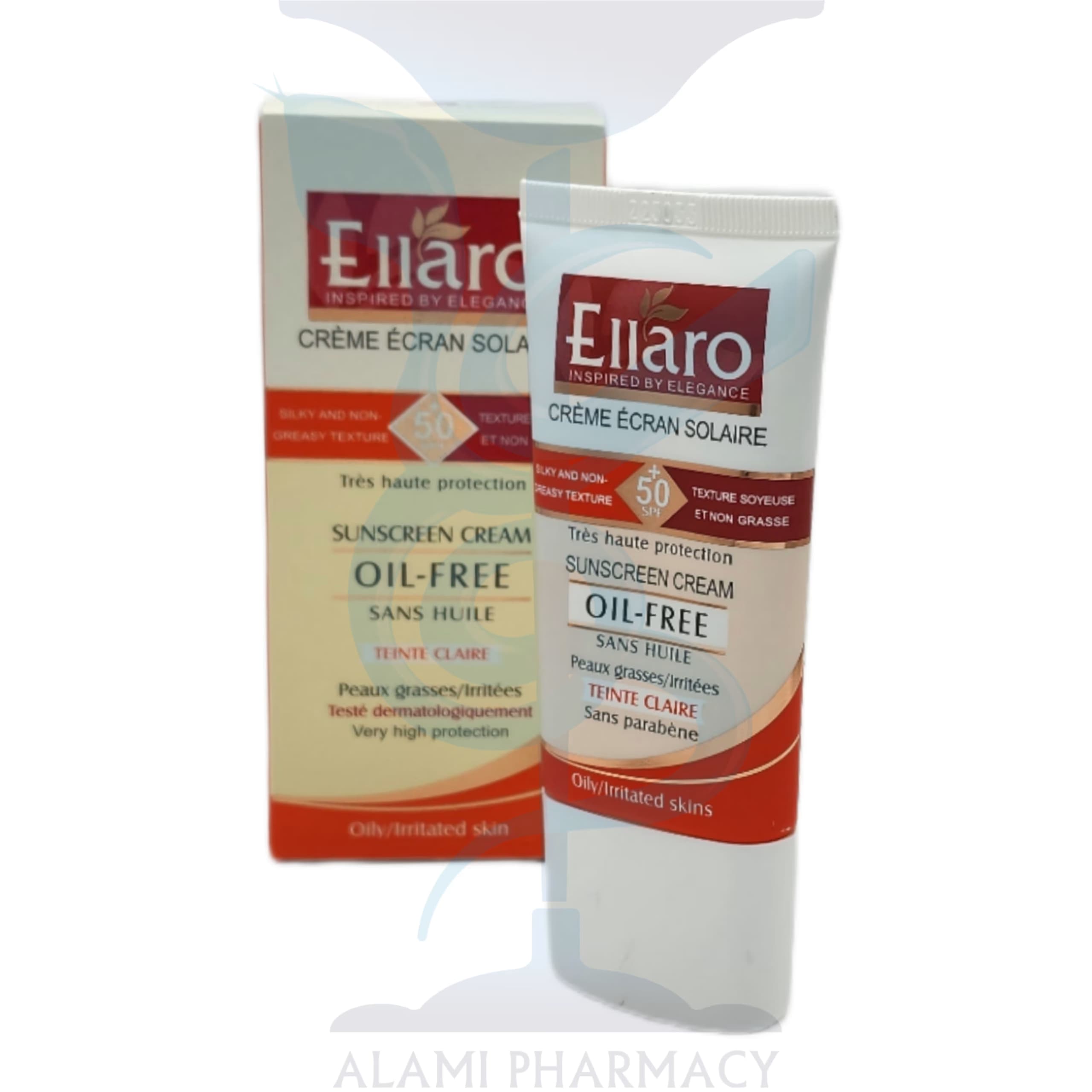 کرم ضد آفتاب بژ روشن Spf 50 الارو مناسب پوست چرب حجم 40 میل