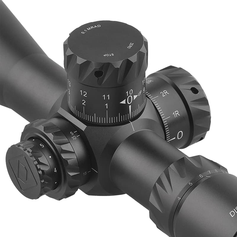 دوربین تفنگ دیسکاوری اچ دی 50*24-4 اس اف آی آر اس ال تی Locking Turrets — تصویر ۴