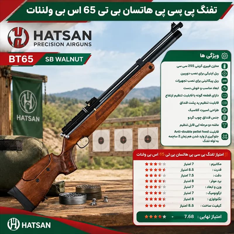 تفنگ پی سی پی هاتسان بی تی 65 اس بی ولنات — تصویر ۵