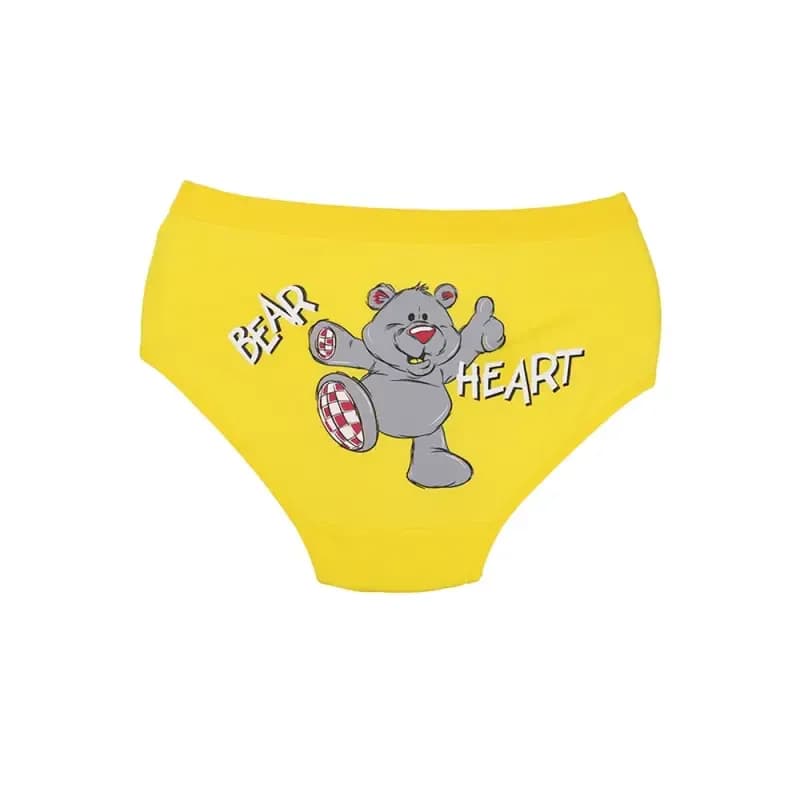 شورت زنانه اسلیپ نخی کش پهن طرح Bear Heart برند بانو سایز XL — تصویر ۸
