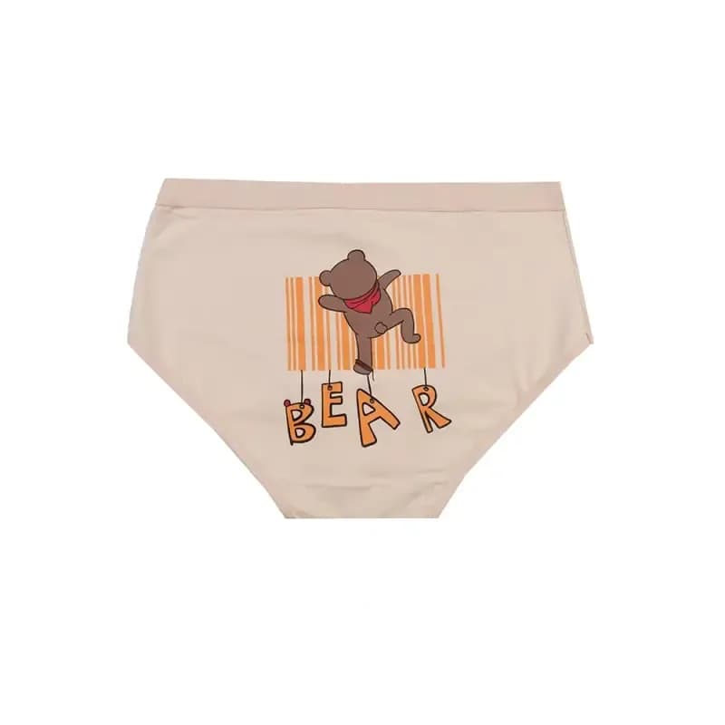 شورت اسلیپ زنانه نخی چاپی طرح خرس BEAR برند بانو سایز 2XL — تصویر ۳