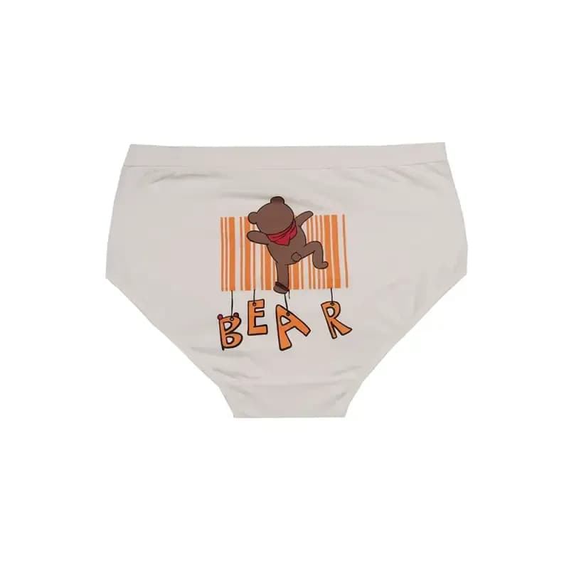 شورت اسلیپ زنانه نخی چاپی طرح خرس BEAR برند بانو سایز 2XL — تصویر ۷