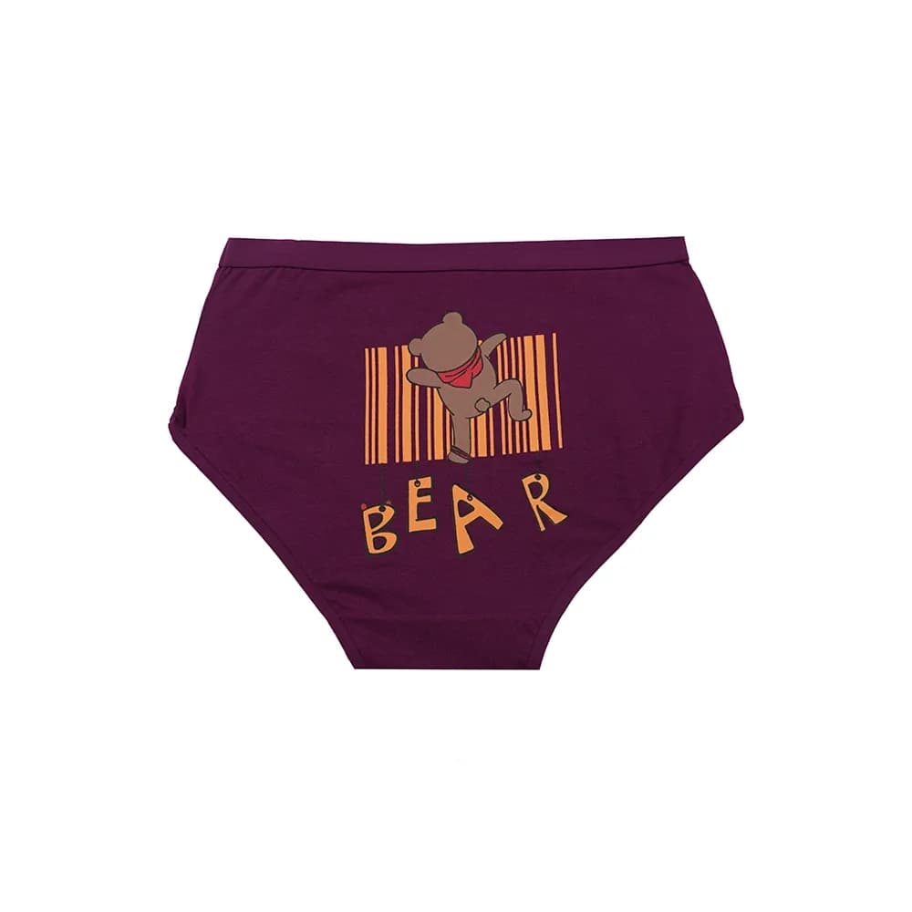 شورت اسلیپ زنانه نخی چاپی طرح خرس BEAR برند بانو سایز 2XL — تصویر ۱۲
