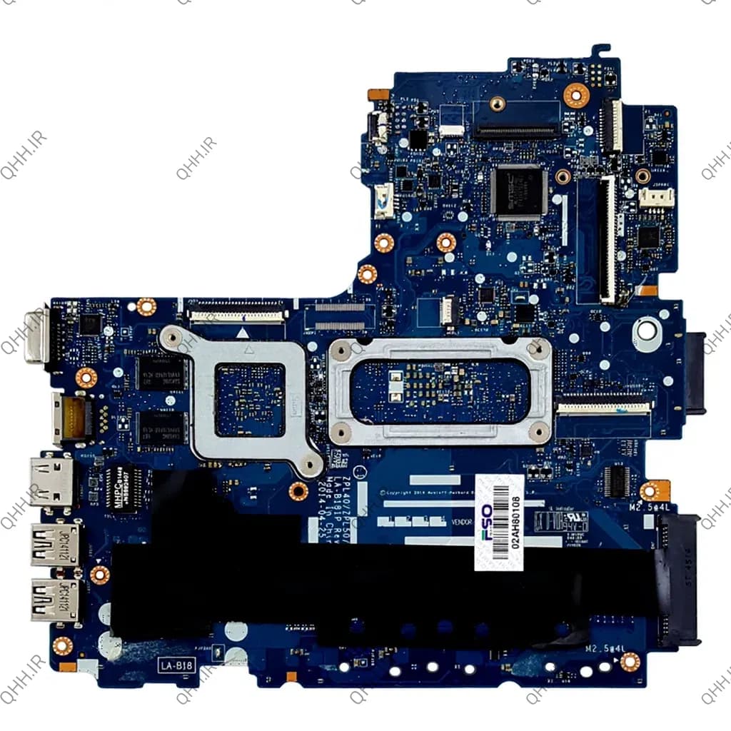 مادربرد لپ تاپ اچ پی ProBook 450-G2 CPU-I5-4_ZPL40-ZPL50-ZPL70_LA-B181P LED 40Pin 2GB گرافیک دار-تعمیری — تصویر ۲