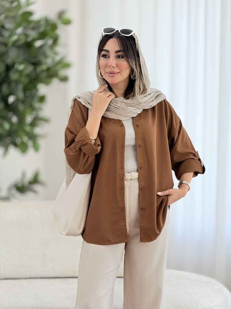 مانتو آستین پاگن نازلی کد 8036
