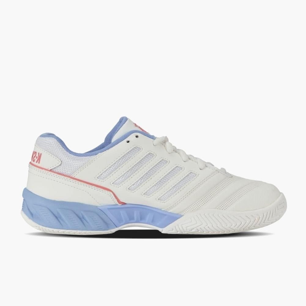 کفش تنیس زنانه کی سوئیس – K-Swiss Bigshot Light 4 – سفید/آبی — تصویر ۲