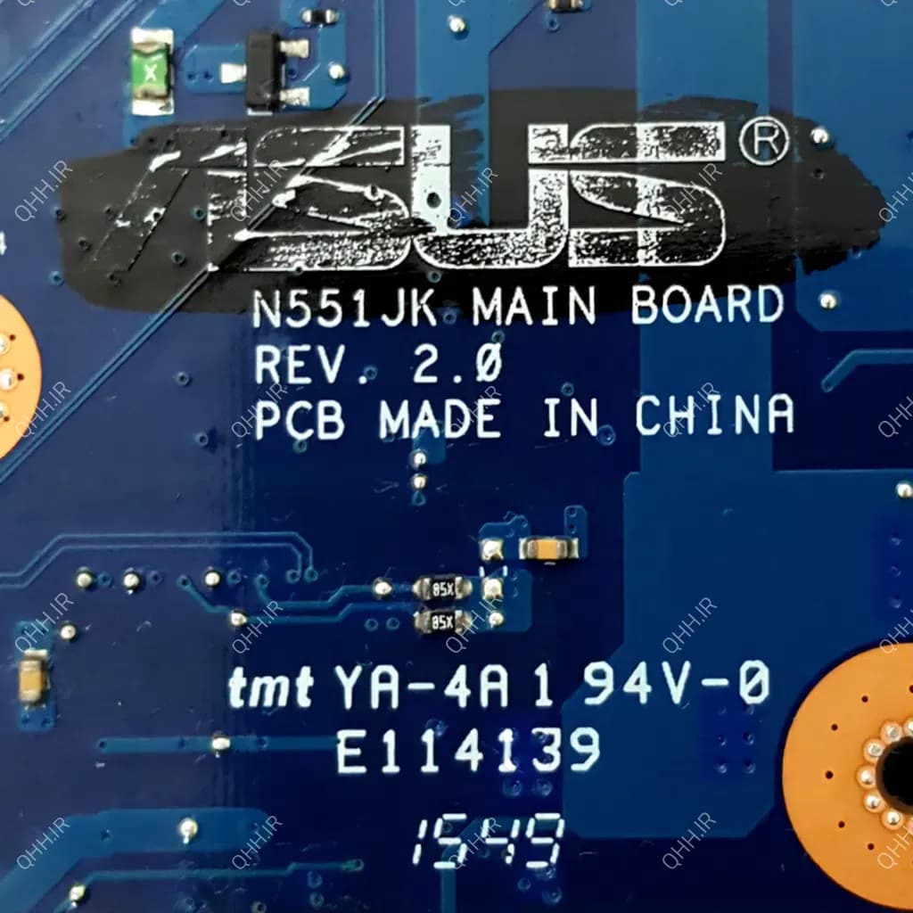 مادربرد لپ تاپ ایسوس Asus N551JK CPU-I7-4750HQ_PMToGM بدون گرافیک — تصویر ۳