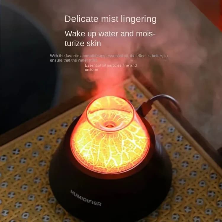 بخور سرد مدل آتشفشان 250 میلی لیتری با نور RGB — تصویر ۲