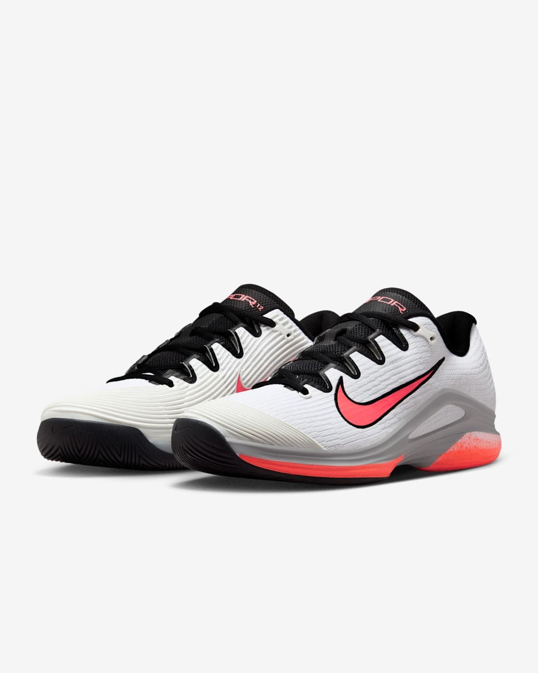 کفش تنیس مردانه نایک Nike Vapor 12 – سفید/نارنجی — تصویر ۶