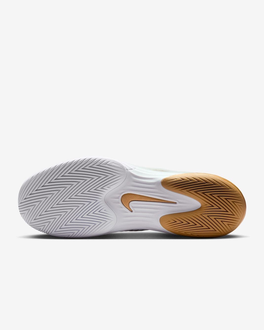کفش تنیس مردانه نایک Nike Vapor 12 Hypersmash – سفید/طلایی — تصویر ۳