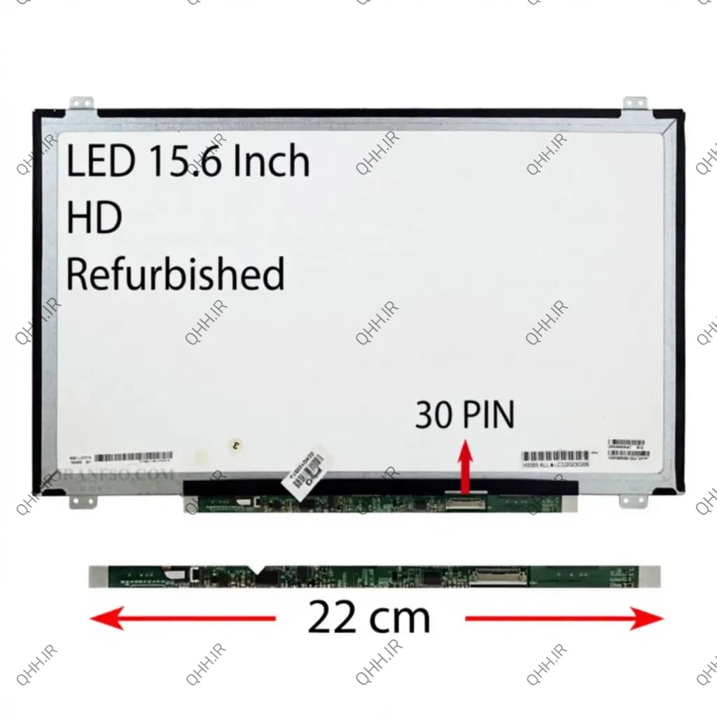 ال ای دی لپ تاپ 15.6 Grade A نازک براق 30 پین-برد LED 22CM