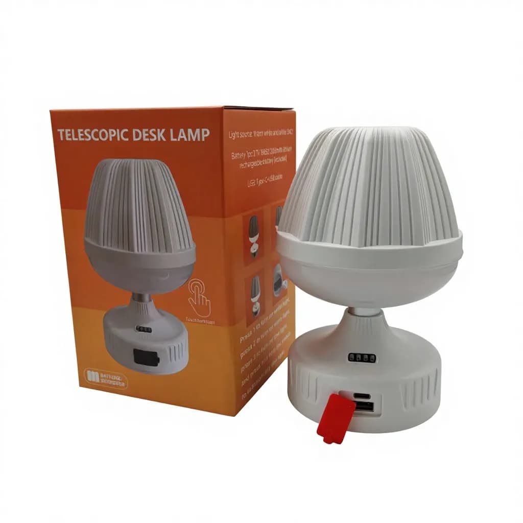 آباژور رومیزی شارژی LED مدل LT-8179 چراغ خواب مدرن قارچی — تصویر ۷
