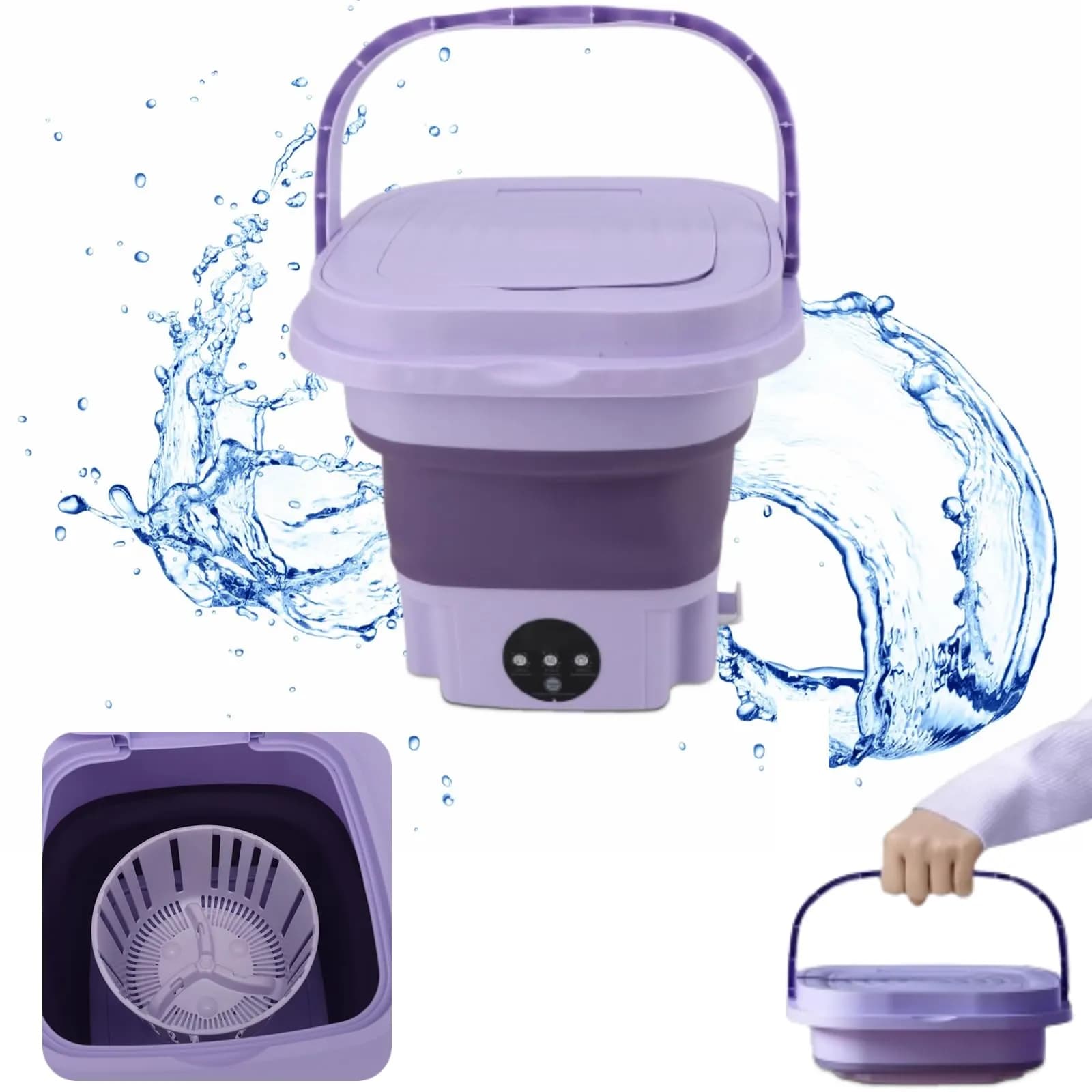 مینی‌واش مسافرتی تاشو مدل T2731-Folding Washing Machine — تصویر ۵