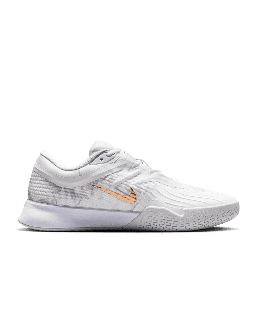 کفش تنیس مردانه نایک Nike Court Vapor Pro 3 PRM Tennis Shoes- سفید/طلایی — تصویر ۲