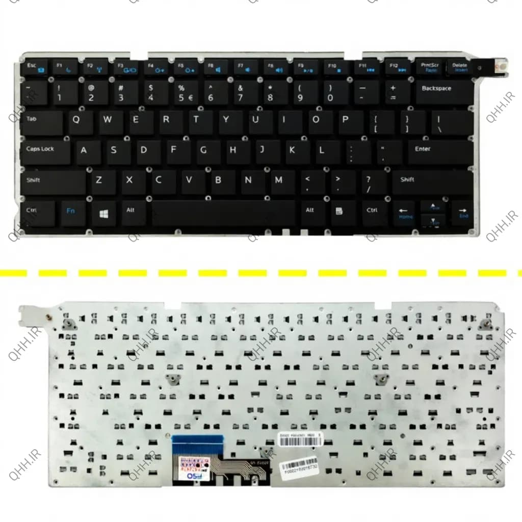 کیبرد لپ تاپ دل 5460-Latitude E5470 مشکی-اینترکوچک بدون فریم