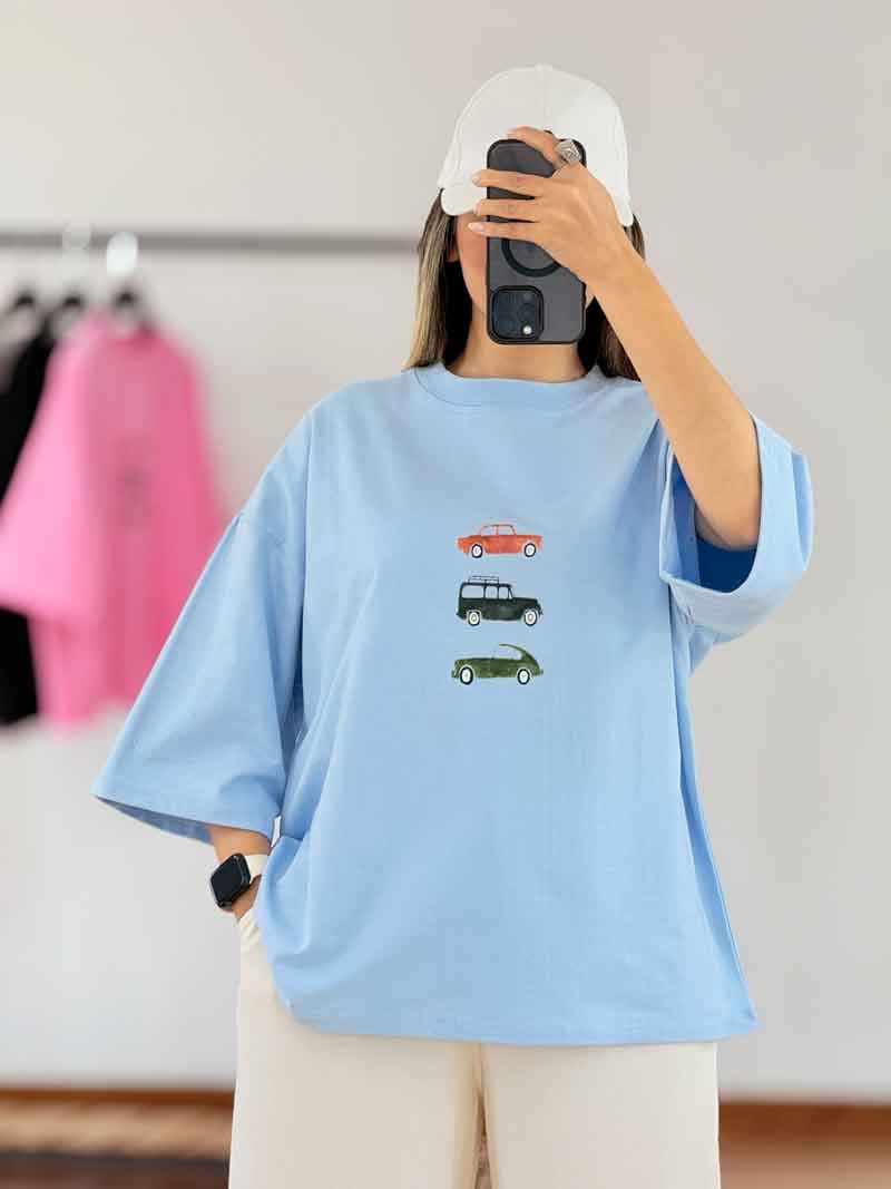 تیشرت طرح دار نهال کد 8028 — تصویر ۳