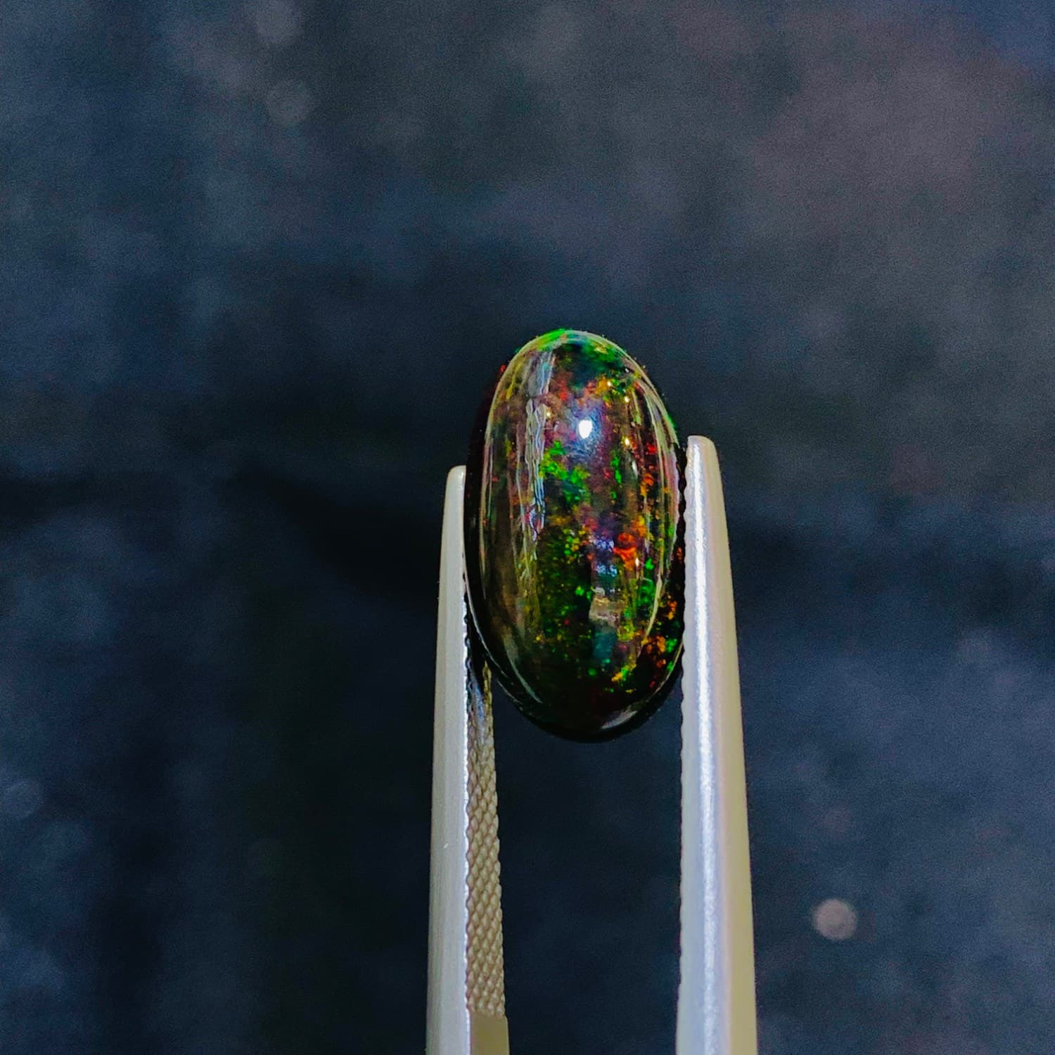 نگین اپال مشکی اصل سایز 9*16 میلی‌متر — تصویر ۴