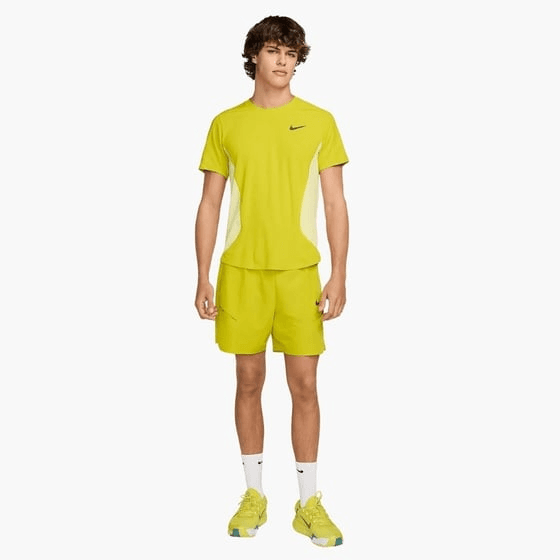 تی شرت تنیس مردانه نایک Nike Court Slam Dri-FIT- زرد — تصویر ۳