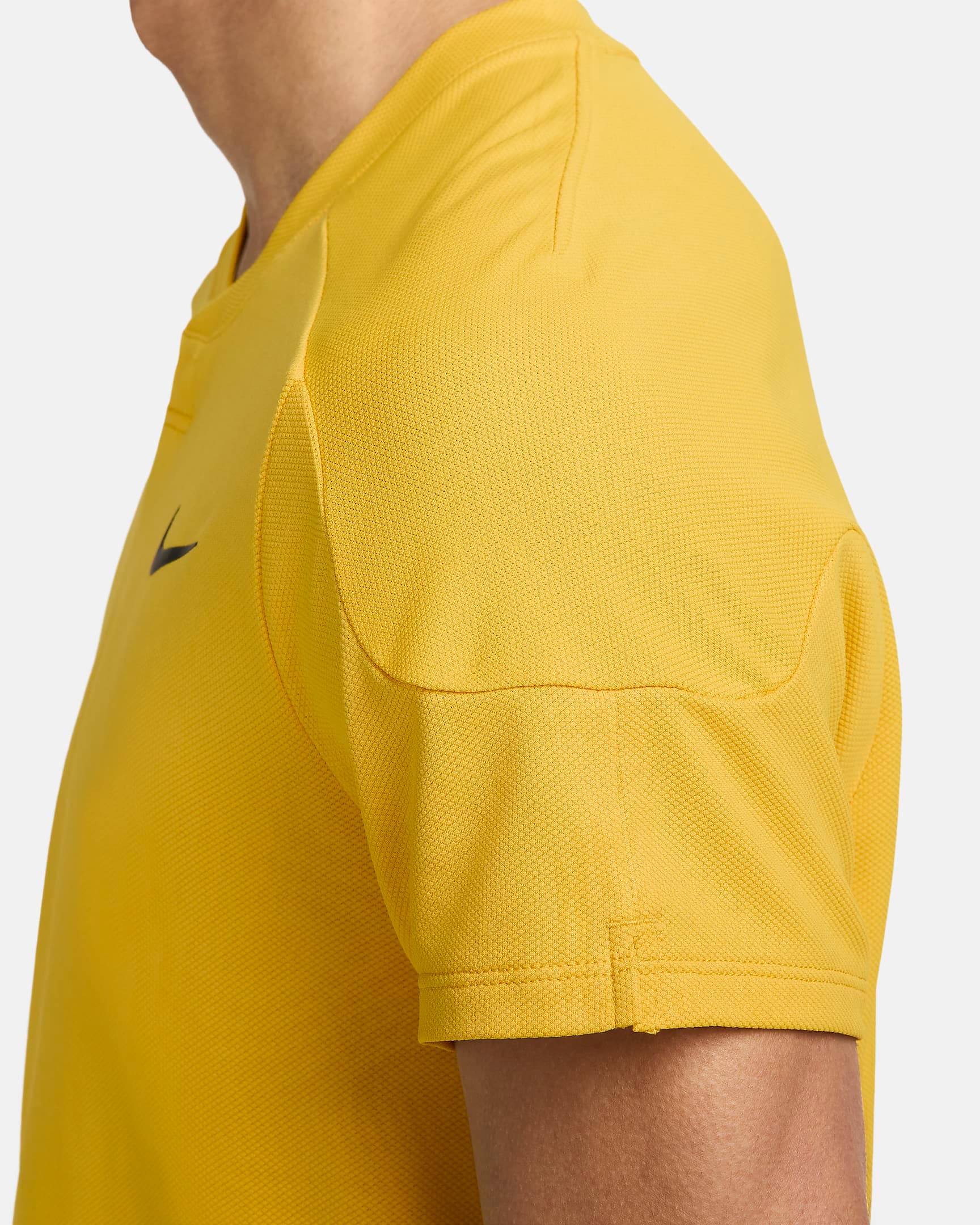 تی شرت تنیس مردانه نایک Nike Court Slam Dri-FIT- زرد — تصویر ۱۰