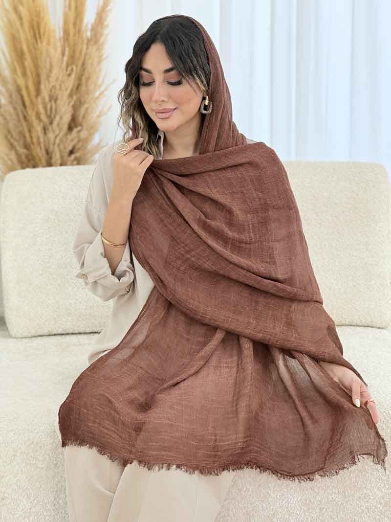 شال ابر و بادی دلارا کد 7827 — تصویر ۵