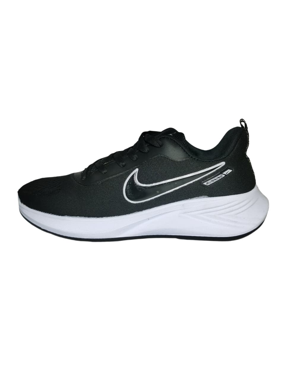 کفش اسپرت رانینگ طرح Nike مردانه مشکی بندی — تصویر ۲