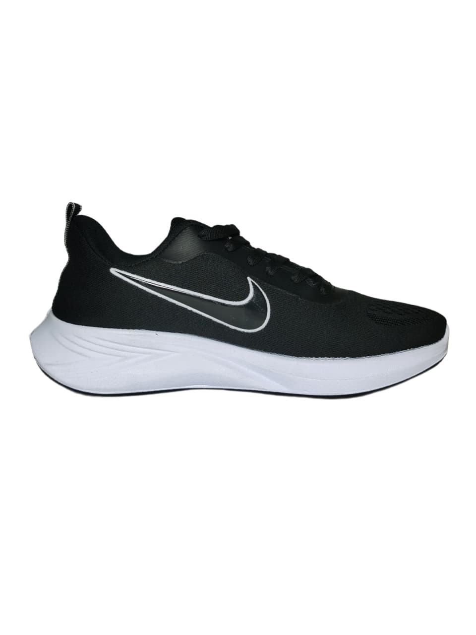 کفش اسپرت رانینگ طرح Nike مردانه مشکی بندی — تصویر ۳