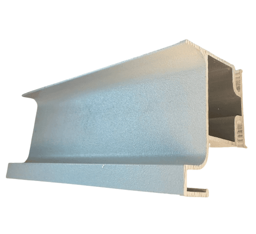 دستگیره پروفیلی L فرم کمدی سفید پودری طول 2400mm — تصویر ۲