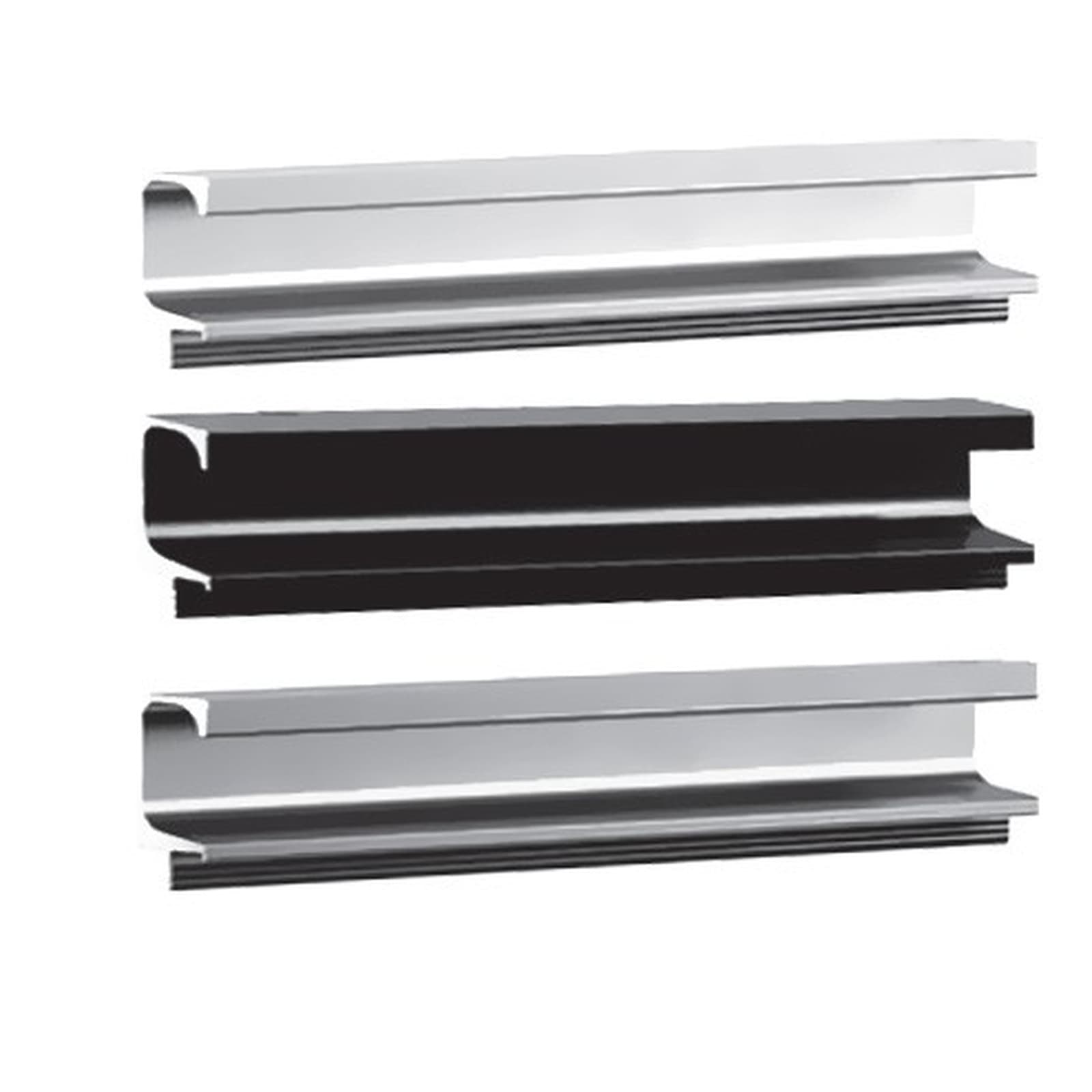دستگیره پروفیلی G فرم مشکی پودری طول 4800mm