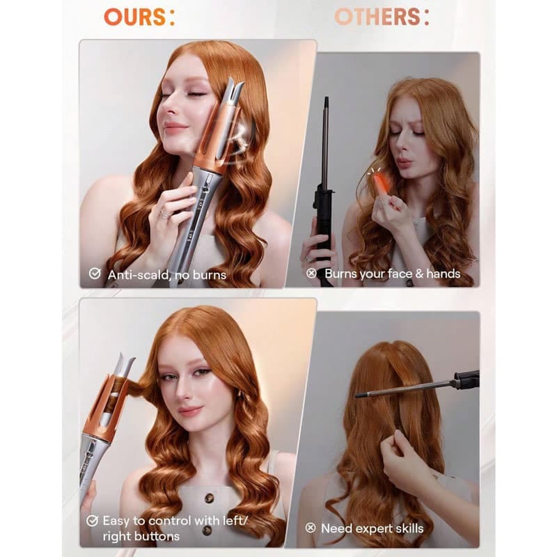 دستگاه کرلی مو شیگلم SHEGLAM سایز 25mm — تصویر ۳