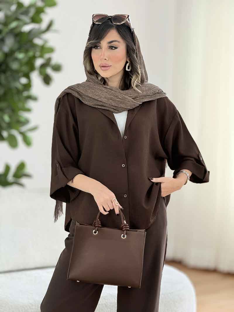 مانتو آستین پاگن فرناز کد 8088 — تصویر ۲