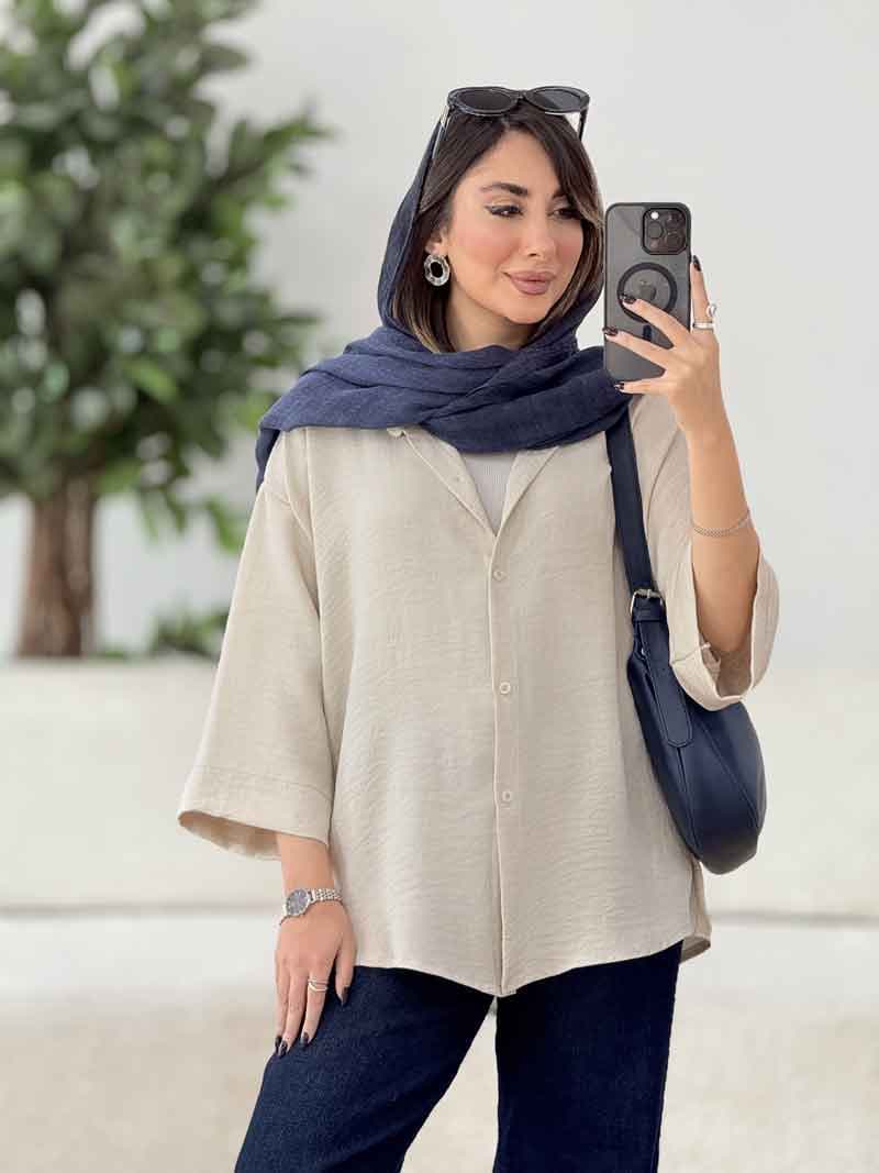 مانتو پایین هلال کیانا کد 8087 — تصویر ۶