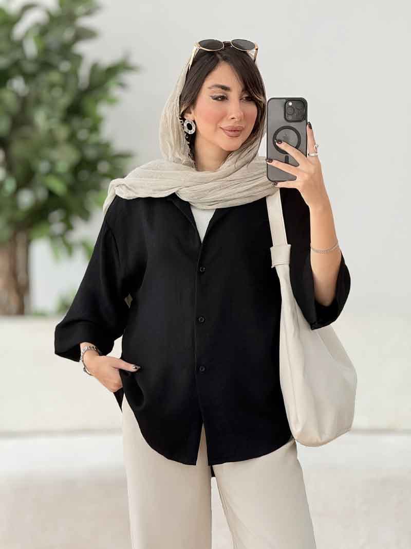 مانتو پایین هلال کیانا کد 8087 — تصویر ۵