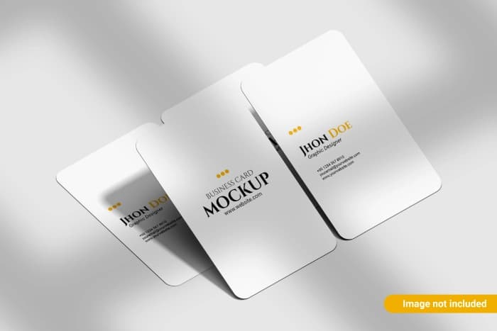 موکاپ کارت ویزیت مینیمال با لبه گرد شده