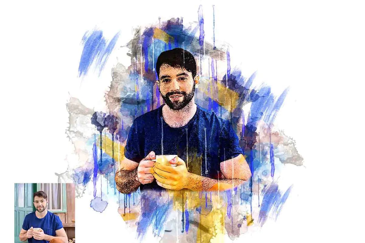 اکشن فتوشاپ افکت نقاشی — تصویر ۷