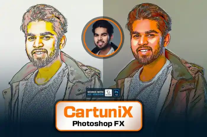 اکشن فتوشاپ کارتونی