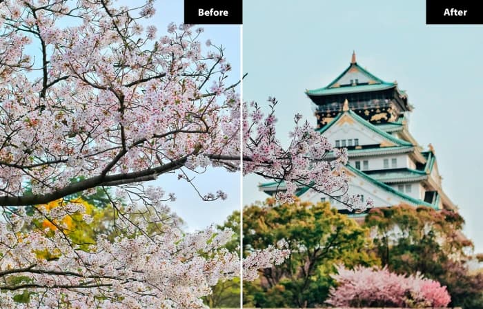 مجموعه 12عددی پریست لایت روم و فتوشاپ Sakura — تصویر ۲