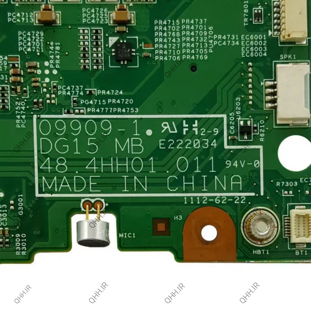 مادربرد لپ تاپ دل Inspiron N5010 HM55_DG15 MB_09909-1_48-4HH01-011_VGA-1GB گرافیک دار-اسلات رم خراب — تصویر ۳