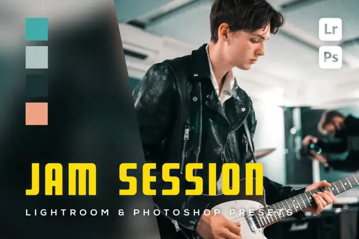 مجموعه 12عددی پریست لایت روم و فتوشاپ Jam Session
