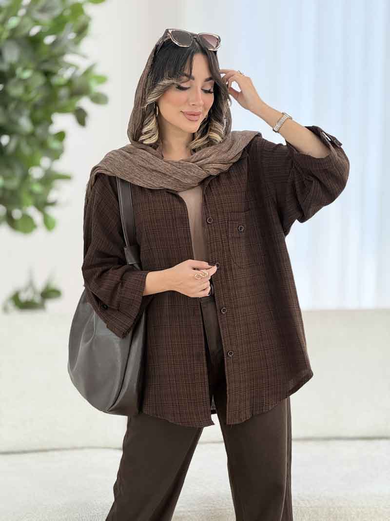 مانتو پشت دکمه آرینا کد 8061 — تصویر ۸