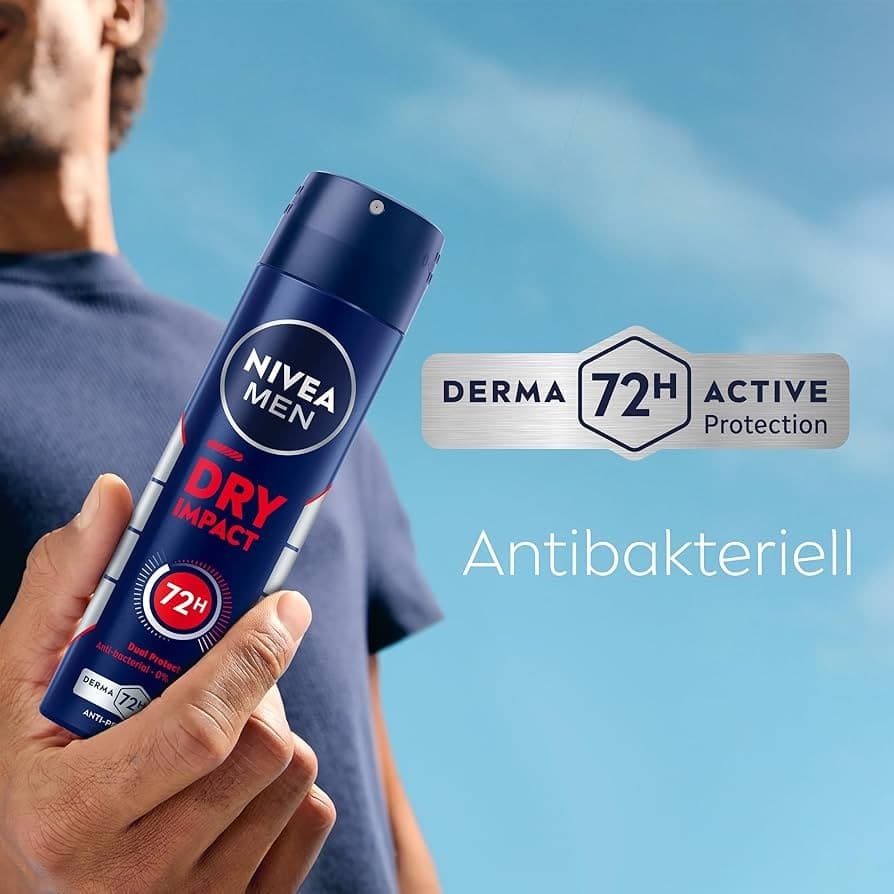 اسپری ضد تعریق مردانه مدل DRY IMPACT 72H 150ML — تصویر ۴