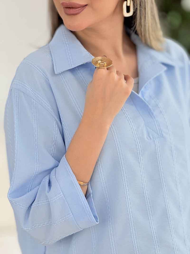 مانتو جلو بسته جانان کد 7992 — تصویر ۵