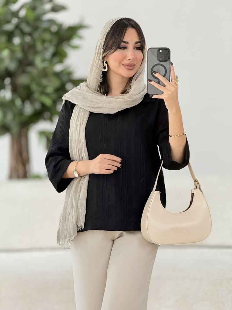 مانتو جلو بسته جانان کد 7992 — تصویر ۳